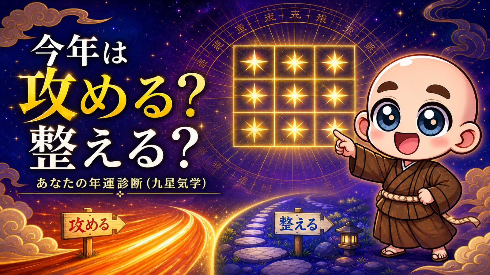 今年は攻める？整える？あなたの年運診断（九星気学）